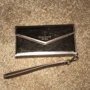 Kate Spade New York Metallic Envelope Wristlet